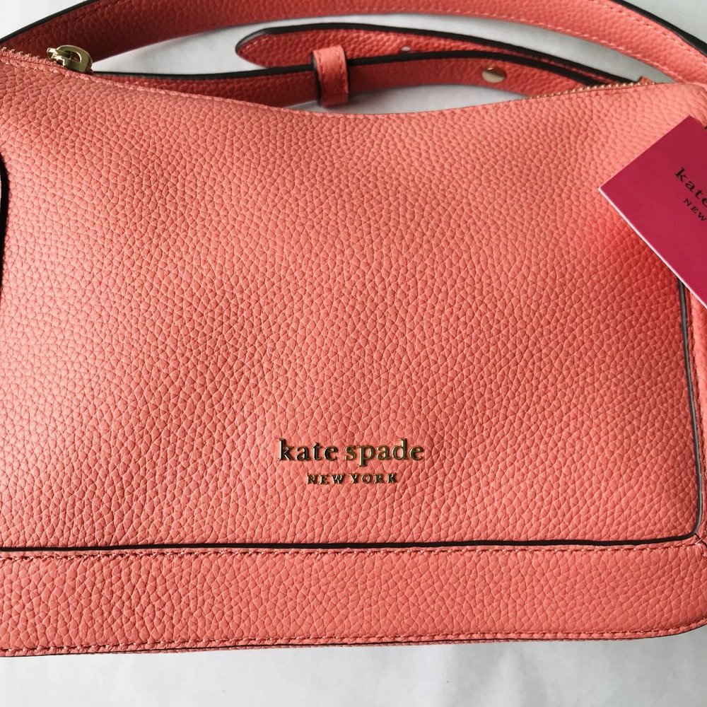 Kate spade Crush Pebbled Medium Crossbody Rose  Detachable Strap / Top Handle - Picture 3 of 11
